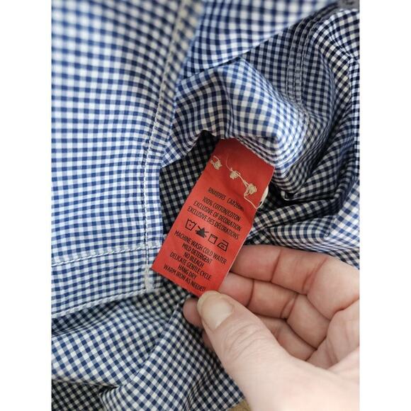 Robert Graham Button Down Gingham Shirt Men's Size M Knowledge Wisdom Faith - Picture 8 of 12